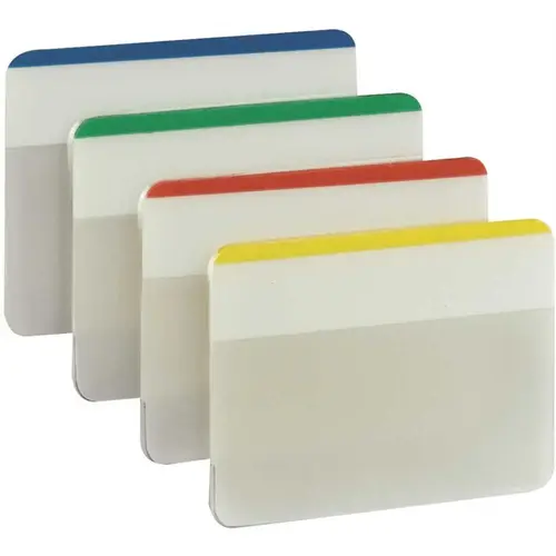 Sticky Filing Tabs Tabs 2" W X 1.5" L Assorted 4 pad Assorted Sticky Filing Tabs Tabs 2" W X 1.5" L Assorted 4 pad Assorted
