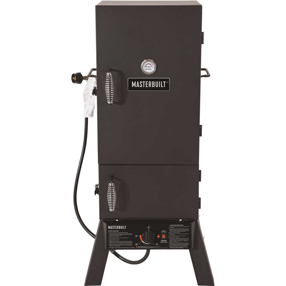 Masterbuilt MB20051311 Gas Smoker, Propane, 15,400 Btu BTU, Steel, Black