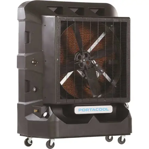 Evaporative Cooler Cyclone 2100 sq ft Portable 2000 CFM Gray