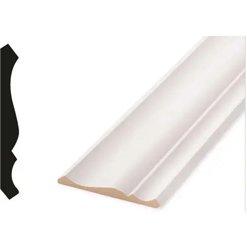 WM 47 9/16 in. x 4-5/8 in. x 96 in. Wood Prime Finger-Jointed Crown Moulding WM 47 9/16 in. x 4-5/8 in. x 96 in. Wood Prime Finger-Jointed Crown Moulding