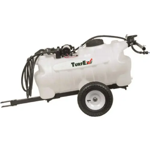 TurfEx Tow-Behind Sprayer with 2 Nozzle Boom, 25 Gallon Capacity TurfEx Tow-Behind Sprayer with 2 Nozzle Boom, 25 Gallon Capacity