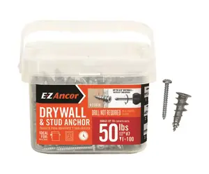 E-Z Ancor 25616 E-Z Anchor Stud Solver 50 Lb. Drywall And Stud