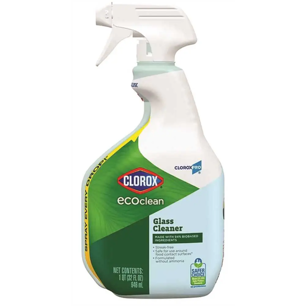 CLOROX Ecoclean Glass Cleaner Spray Bottle 32oz - pack of 9 60277