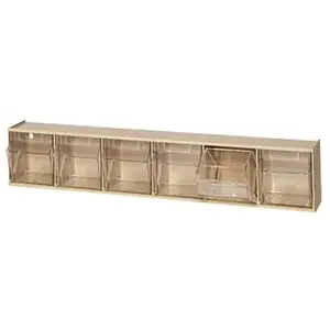 QUANTUM STORAGE SYSTEMS RQTB306IV 23-5/8 in. W x 3-5/8 in. L x 4-1/2 in. H Tip Out Bin Ivory (1-Ctn)