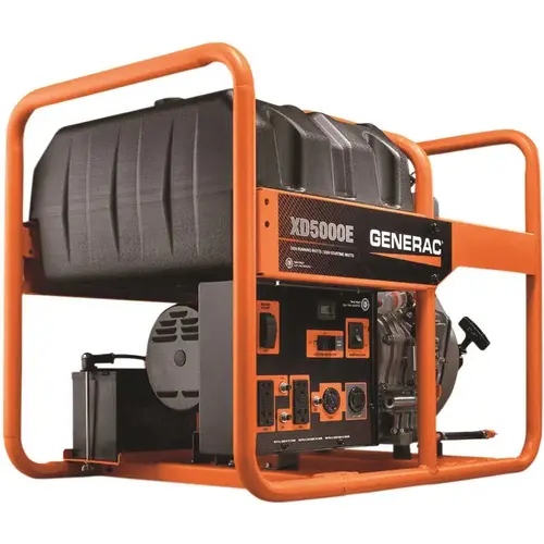 Portable Generator, 120/240 V, 12 gal Tank, 32.4 hr Run Time, Electric, Recoil Start Portable Generator, 120/240 V, 12 gal Tank, 32.4 hr Run Time, Electric, Recoil Start