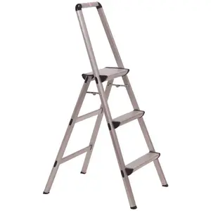 Xtend+Climb FT-3 Ultralight Step Stool, 36-1/2 in H, 3-Step, 225 lb, Aluminum