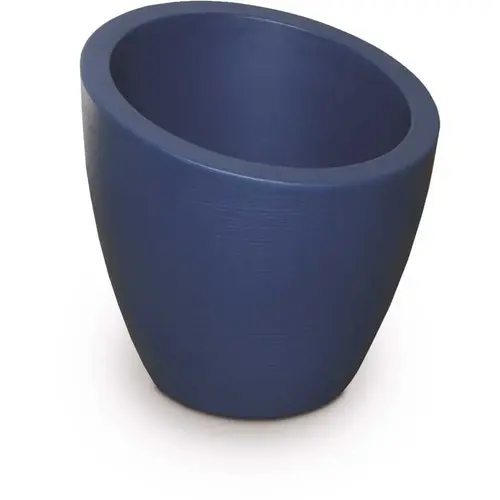 Modesto 20 in. Round Neptune Blue Polyethylene Planter Modesto 20 in. Round Neptune Blue Polyethylene Planter