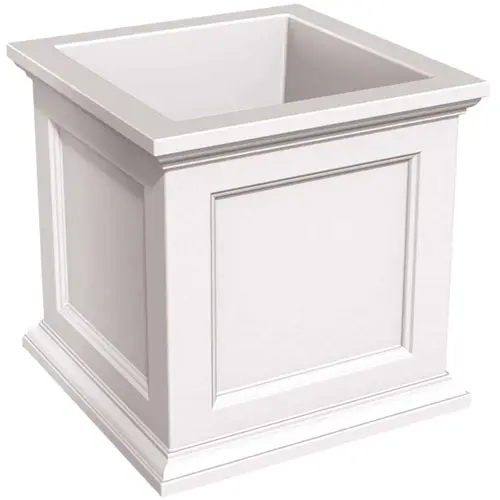 Fairfield 28 in. Square White Polyethylene Planter Fairfield 28 in. Square White Polyethylene Planter
