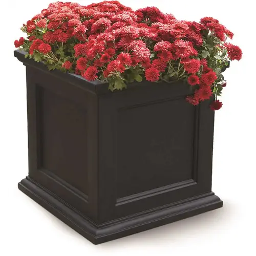 Fairfield 20 in. Square Self-Watering Black Polyethylene Planter Fairfield 20 in. Square Self-Watering Black Polyethylene Planter