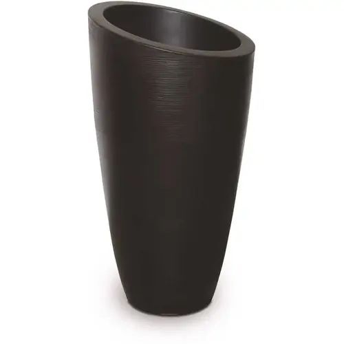 Modesto 42 in. Round Black Polyethylene Planter Modesto 42 in. Round Black Polyethylene Planter