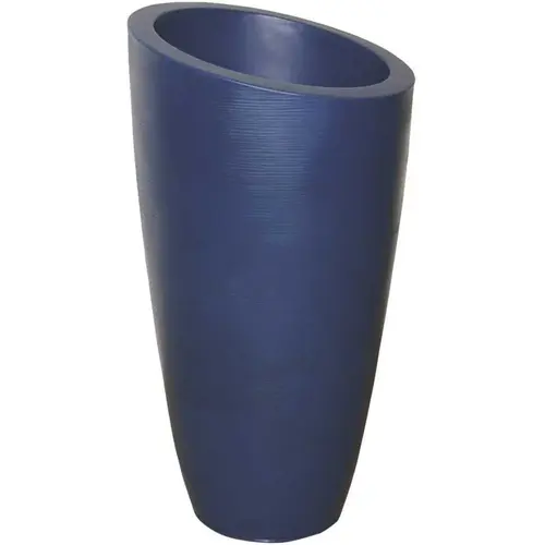 Modesto 42 in. Round Neptune Blue Polyethylene Planter Modesto 42 in. Round Neptune Blue Polyethylene Planter