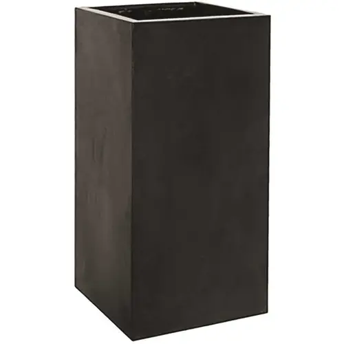 39.25 in. x 19.5 in. x 19.5 in. Bouvy XL Natural Black Square Fiberstone Planter 39.25 in. x 19.5 in. x 19.5 in. Bouvy XL Natural Black Square Fiberstone Planter