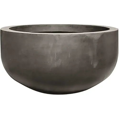 23.75 in. x 43.5 in. x 43.5 in. City Med Natural Black Round Bowl Fiberstone Planter 23.75 in. x 43.5 in. x 43.5 in. City Med Natural Black Round Bowl Fiberstone Planter