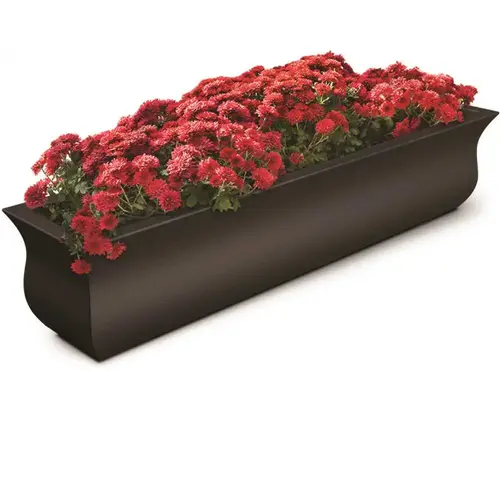 Valencia 48 in. x 10 in. Espresso Polyethylene Window Box Valencia 48 in. x 10 in. Espresso Polyethylene Window Box