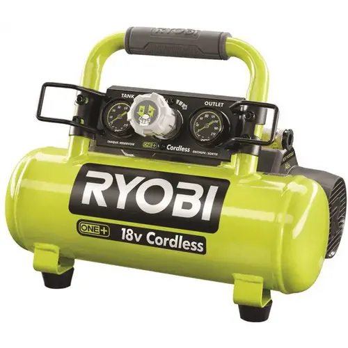 ONE+ 1 Gal. 120 PSI Portable 18V Horizontal Air Compressor ( 0.5 CFM at 90 PSI ) ONE+ 1 Gal. 120 PSI Portable 18V Horizontal Air Compressor ( 0.5 CFM at 90 PSI )