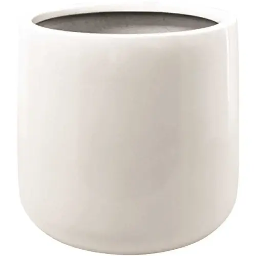 16 in. x 20 in. Shiny White Fiberstone Rectangular Planter 16 in. x 20 in. Shiny White Fiberstone Rectangular Planter