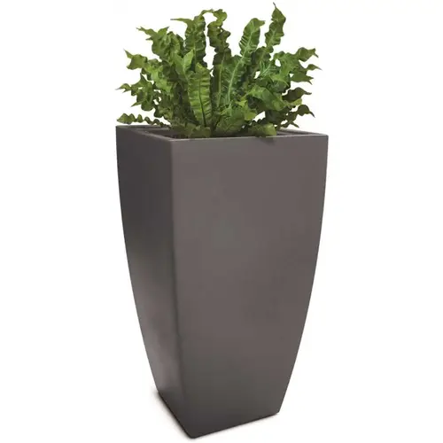 Kobi 38 in. Tall Graphite Grey Self-Watering Polyethylene Planter Gray Kobi 38 in. Tall Graphite Grey Self-Watering Polyethylene Planter Gray