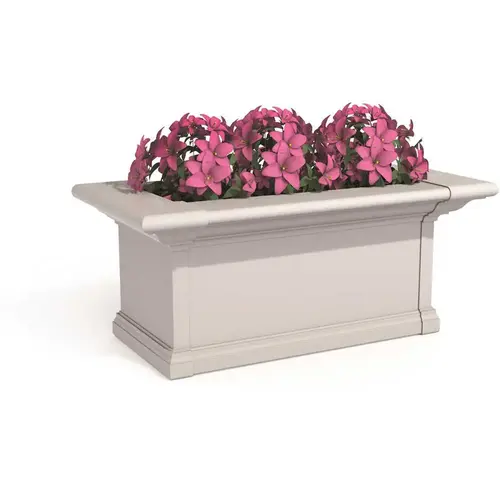 Yorkshire 24 in. x 12 in. Self Watering White Vinyl Window Box Yorkshire 24 in. x 12 in. Self Watering White Vinyl Window Box