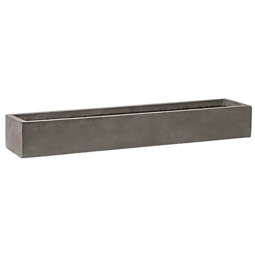 Carlo 3.75 in. x 6 in. x 27.5 in. Gray Fiberstone Planter Carlo 3.75 in. x 6 in. x 27.5 in. Gray Fiberstone Planter