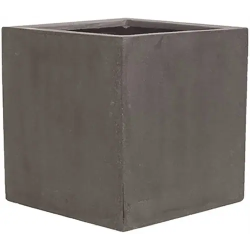 15 in. x 28 in. Matte Gray Fiberstone Rectangular Planter 15 in. x 28 in. Matte Gray Fiberstone Rectangular Planter