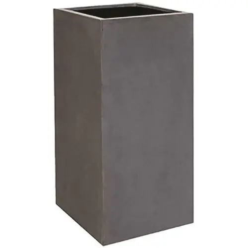 39.25 in. x 19.5 in. x 19.5 in. Bouvy XL Natural Gray Square Fiberstone Planter