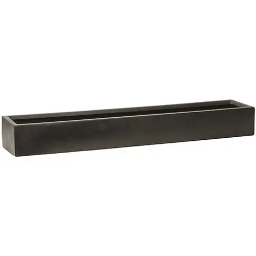 Carlo 3.75 in. x 6 in. x 31.5 in. Black Fiberstone Planter Carlo 3.75 in. x 6 in. x 31.5 in. Black Fiberstone Planter