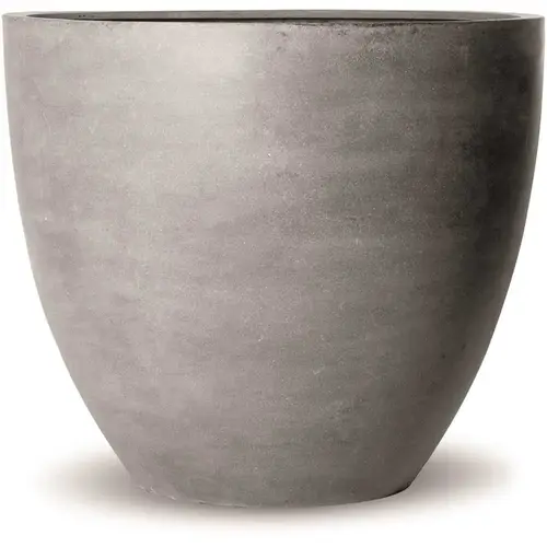 38 in. x 43 in. x 43 in. Jumbo Lg Gray Round Fiberstone Planter 38 in. x 43 in. x 43 in. Jumbo Lg Gray Round Fiberstone Planter