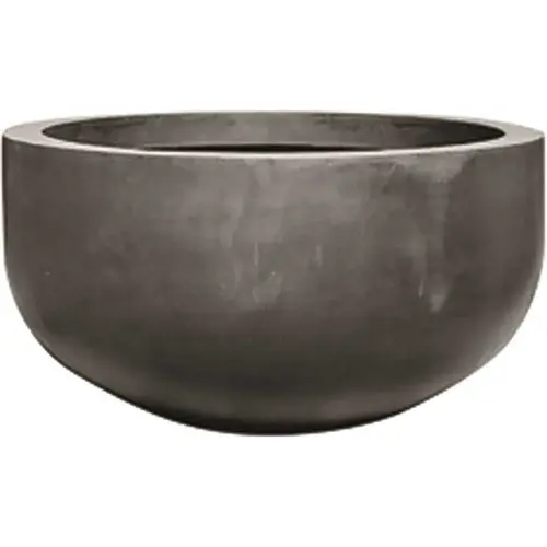 19.75 in. x 36.25 in. x 36.25 in. City Sm Natural Black Round Bowl Fiberstone Planter 19.75 in. x 36.25 in. x 36.25 in. City Sm Natural Black Round Bowl Fiberstone Planter