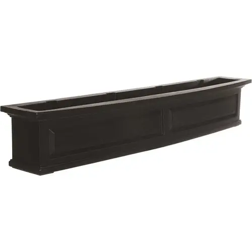 Nantucket 60 in. x 11.5 in. Self-Watering Black Polyethylene Window Box Nantucket 60 in. x 11.5 in. Self-Watering Black Polyethylene Window Box