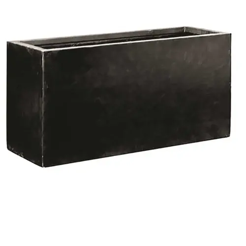 Carlo 19.5 in. x 8 in. x 36 in. Gray Fiberstone Planter Carlo 19.5 in. x 8 in. x 36 in. Gray Fiberstone Planter