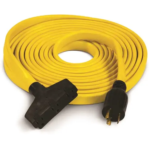 25 ft. 30 Amp 125-Volt Fan-Style Flat Generator Extension Cord 25 ft. 30 Amp 125-Volt Fan-Style Flat Generator Extension Cord