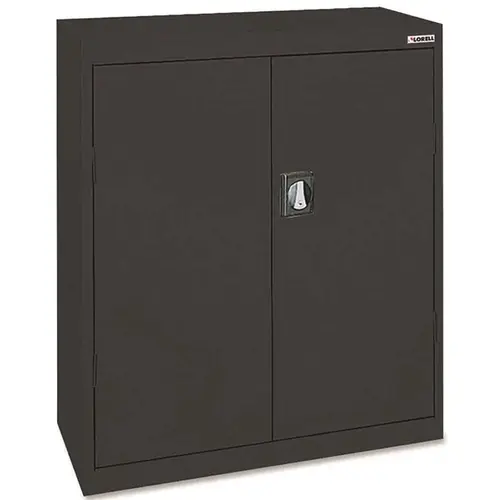 FORTRESS SERIES STEEL STORAGE CABINETS, BLACK, 36X18X42 IN