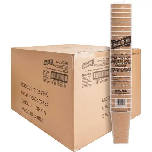 16 oz. Brown Ripple Hot Cup