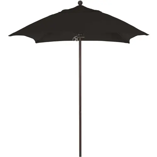 6 ft. Square Bronze Aluminum Commercial Market Patio Umbrella with Fiberglass Ribs and Push Lift in Black Sunbrella 6 ft. Square Bronze Aluminum Commercial Market Patio Umbrella with Fiberglass Ribs and Push Lift in Black Sunbrella