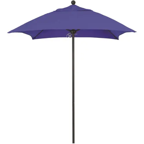 6 ft. Square Bronze Aluminum Commercial Market Patio Umbrella with Fiberglass Ribs Push Lift in Pacific Blue Sunbrella 6 ft. Square Bronze Aluminum Commercial Market Patio Umbrella with Fiberglass Ribs Push Lift in Pacific Blue Sunbrella