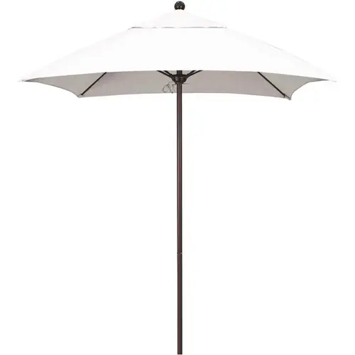 6 ft. Square Bronze Aluminum Commercial Market Patio Umbrella with Fiberglass Ribs and Push Lift in Natural Sunbrella 6 ft. Square Bronze Aluminum Commercial Market Patio Umbrella with Fiberglass Ribs and Push Lift in Natural Sunbrella
