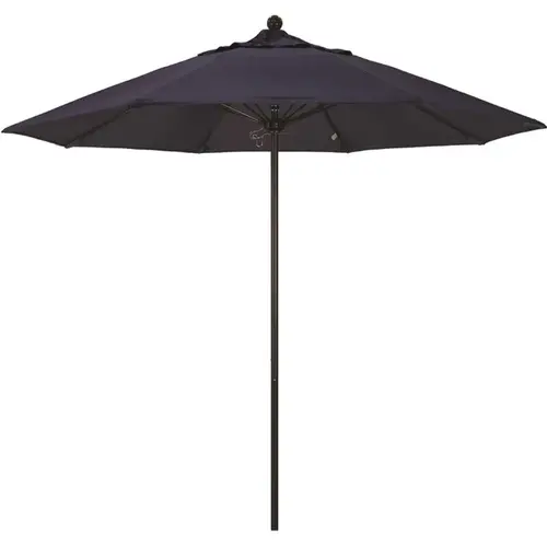 9 ft. Bronze Aluminum Commercial Market Patio Umbrella with Fiberglass Ribs and Push Lift in Navy Blue Sunbrella 9 ft. Bronze Aluminum Commercial Market Patio Umbrella with Fiberglass Ribs and Push Lift in Navy Blue Sunbrella
