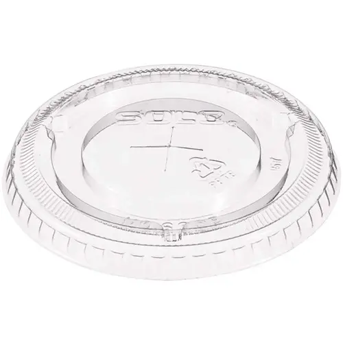 Clear Lid Pet 600-Flat Straw Slot Translucent - pack of 2600 Clear Lid Pet 600-Flat Straw Slot Translucent - pack of 2600