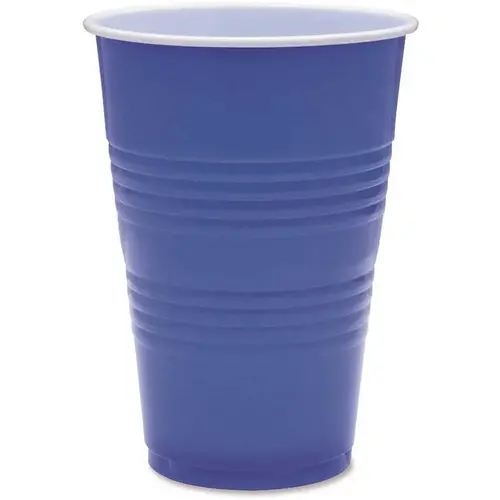 16 oz. Blue Plastic Party Cups Multi-Colored