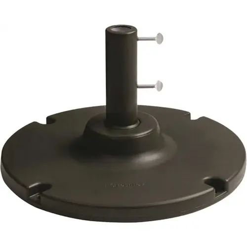 Cement Filled 35 lb Patio Umbrella Base in Black Cement Filled 35 lb Patio Umbrella Base in Black