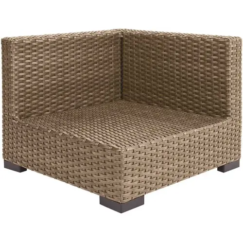 Commercial Natural Wicker Left Arm, Right Arm or Corner Outdoor Sectional Chair