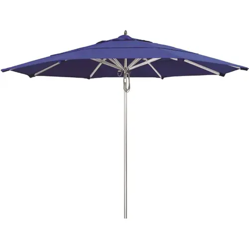 11 ft. Silver Aluminum Commercial Market Patio Umbrella with Pulley Lift in Pacific Blue Sunbrella 11 ft. Silver Aluminum Commercial Market Patio Umbrella with Pulley Lift in Pacific Blue Sunbrella