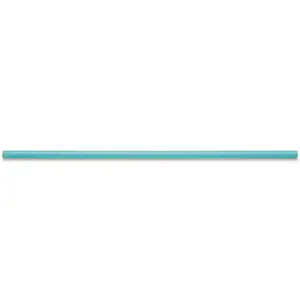 PHADE 511178 7.75 in. Blue Disposable Polymer Jumbo Straws Printed Paper Wrapped - pack of 3750
