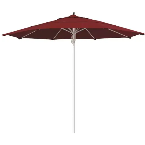 11 ft. Silver Aluminum Commercial Market Patio Umbrella Fiberglass Ribs and Pulley lift in Spectrum Rudy Sunbrella 11 ft. Silver Aluminum Commercial Market Patio Umbrella Fiberglass Ribs and Pulley lift in Spectrum Rudy Sunbrella
