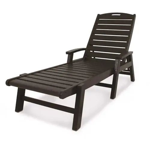 Yacht Club Charcoal Black Plastic Outdoor Patio Stackable Chaise Lounge Chair Yacht Club Charcoal Black Plastic Outdoor Patio Stackable Chaise Lounge Chair