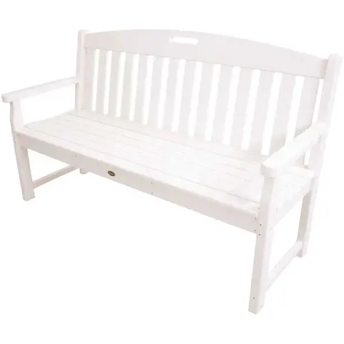 Yacht Club 60 in. Plastic Outdoor Bench Sand Castle Yacht Club 60 in. Plastic Outdoor Bench Sand Castle