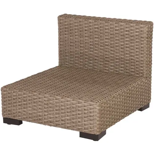 Commercial Gray Wicker Armless Middle Outdoor Sectional Chair Commercial Gray Wicker Armless Middle Outdoor Sectional Chair