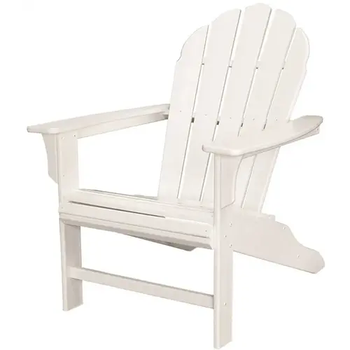 HD Classic White Plastic Patio Adirondack Chair HD Classic White Plastic Patio Adirondack Chair