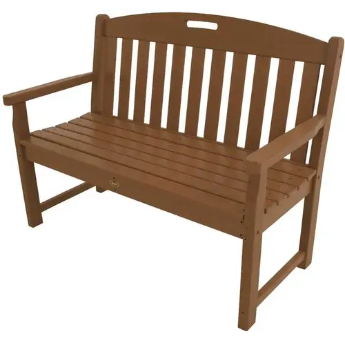 Yacht Club 48 in. Plastic Outdoor Bench Tree House Yacht Club 48 in. Plastic Outdoor Bench Tree House