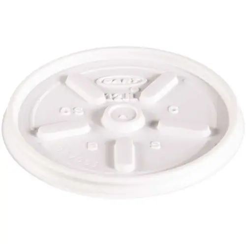 Vented Lid for 12-Series J Style Cups and Containers, White - pack of 1000 Vented Lid for 12-Series J Style Cups and Containers, White - pack of 1000
